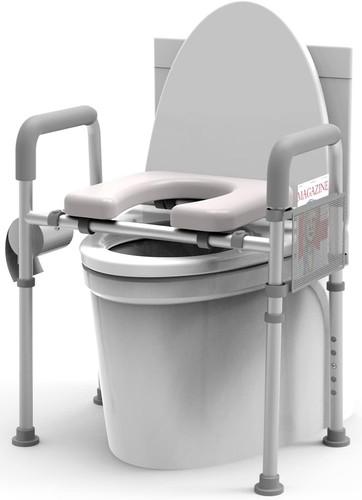 Raised padded toilet seat - padded,