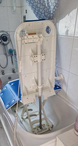 Reclining bath lift chair with - reclining,